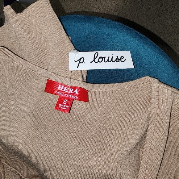 Milk Coffee Knit Cut-Out Bustier Top Lace Down Detail Mini Dress - Picture 8 of 11